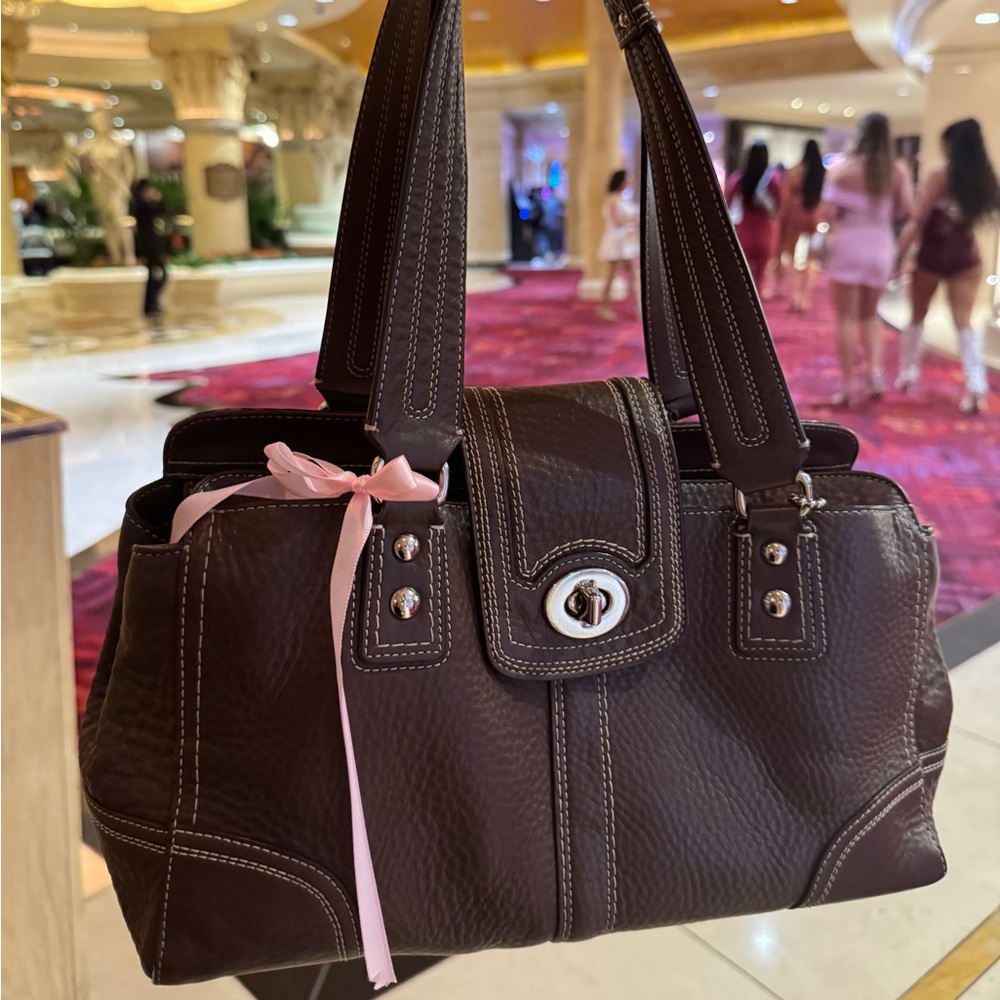 Coach Brown Leather Handbag